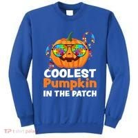 Coolest Pumpkin In The Patch Autism Halloween Gift Sweatshirt thumb 0