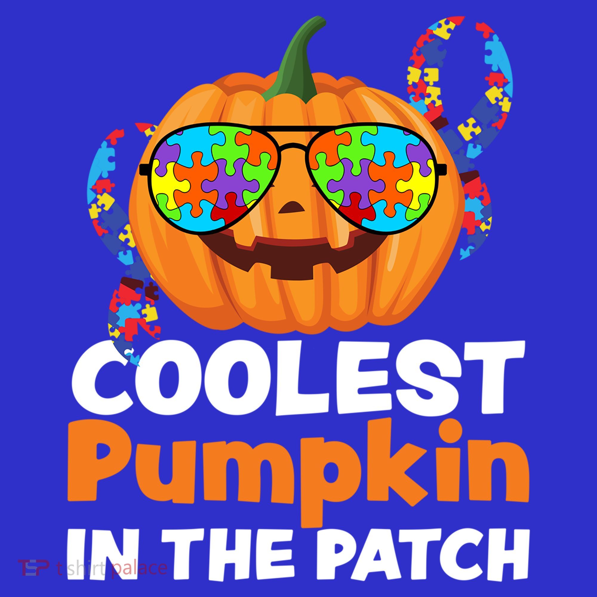 Coolest Pumpkin In The Patch Autism Halloween Gift Sweatshirt