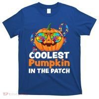 Coolest Pumpkin In The Patch Autism Halloween Gift T-Shirt thumb 0