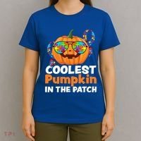 Coolest Pumpkin In The Patch Autism Halloween Gift T-Shirt thumb 4