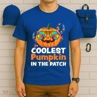 Coolest Pumpkin In The Patch Autism Halloween Gift T-Shirt thumb 6