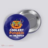 Coolest Pumpkin In The Patch Autism Halloween Gift Button thumb 0