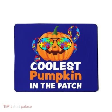 Coolest Pumpkin In The Patch Autism Halloween Gift Mousepad