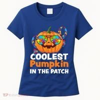 Coolest Pumpkin In The Patch Autism Halloween Gift Women's T-Shirt thumb 0