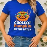 Coolest Pumpkin In The Patch Autism Halloween Gift Women's T-Shirt thumb 2