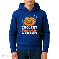Coolest Pumpkin In The Patch Autism Halloween Gift Kids Hoodie thumb 4