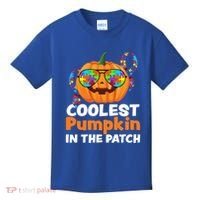 Coolest Pumpkin In The Patch Autism Halloween Gift Kids T-Shirt thumb 0