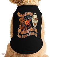 Coolest Pumpkin In The Patch Floral Ghost Funny Gift Doggie Tank thumb 0