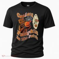 Coolest Pumpkin In The Patch Floral Ghost Funny Gift Cooling Performance Crew T-Shirt thumb 0