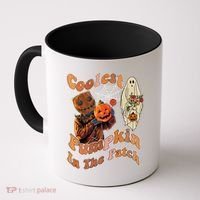 Coolest Pumpkin In The Patch Floral Ghost Funny Gift Coffee Mug thumb 0