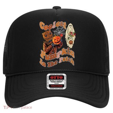Coolest Pumpkin In The Patch Floral Ghost Funny Gift Hat