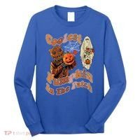Coolest Pumpkin In The Patch Floral Ghost Funny Gift Long Sleeve Shirt thumb 0