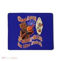Coolest Pumpkin In The Patch Floral Ghost Funny Gift Mousepad thumb 0