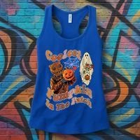 Coolest Pumpkin In The Patch Floral Ghost Funny Gift Women's Tank Top thumb 3
