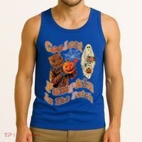 Coolest Pumpkin In The Patch Floral Ghost Funny Gift Tank Top thumb 3