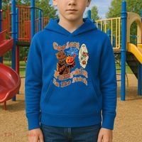 Coolest Pumpkin In The Patch Floral Ghost Funny Gift Kids Hoodie thumb 2