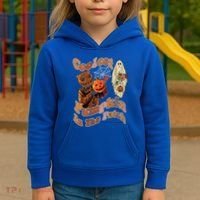 Coolest Pumpkin In The Patch Floral Ghost Funny Gift Kids Hoodie thumb 3