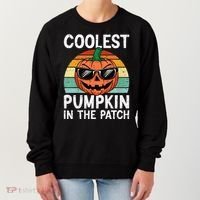 Coolest Pumpkin In The Patch Halloween Women's Sweatshirt thumb 0