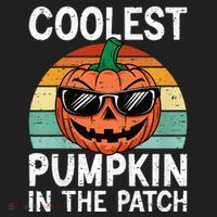 Coolest Pumpkin In The Patch Halloween Women's Sweatshirt thumb 2