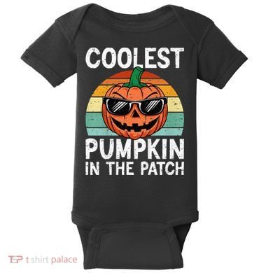 Coolest Pumpkin In The Patch Halloween Baby Bodysuit