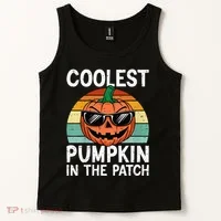 Coolest Pumpkin In The Patch Halloween Tank Top thumb 2
