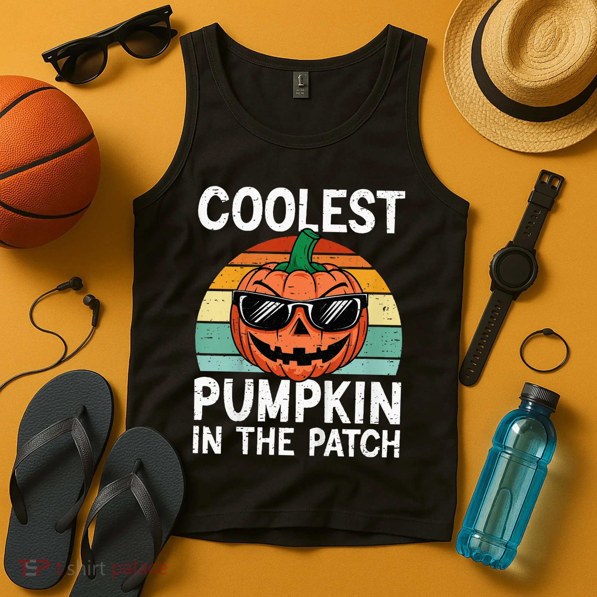 Coolest Pumpkin In The Patch Halloween Tank Top