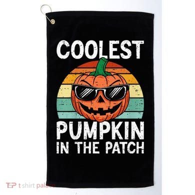 Coolest Pumpkin In The Patch Halloween Golf Towel