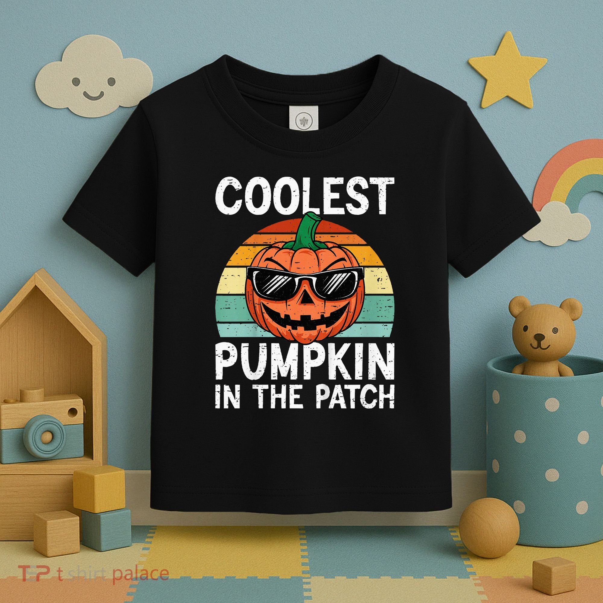 Coolest Pumpkin In The Patch Halloween Toddler T-Shirt