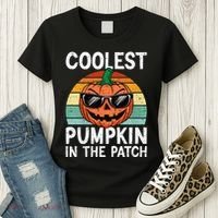 Coolest Pumpkin In The Patch Halloween Women's T-Shirt thumb 3