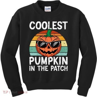 Coolest Pumpkin In The Patch Halloween Kids Sweatshirt