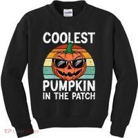 Coolest Pumpkin In The Patch Halloween Kids Sweatshirt thumb 0