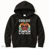 Coolest Pumpkin In The Patch Halloween Kids Hoodie thumb 0