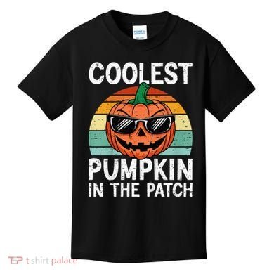Coolest Pumpkin In The Patch Halloween Kids T-Shirt