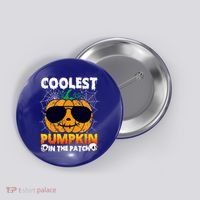 Coolest Pumpkin In The Patch Halloween Great Gift Button thumb 0