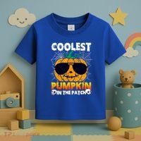 Coolest Pumpkin In The Patch Halloween Great Gift Toddler T-Shirt thumb 3