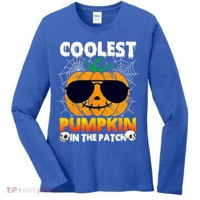 Coolest Pumpkin In The Patch Halloween Great Gift Women's Long Sleeve Shirt