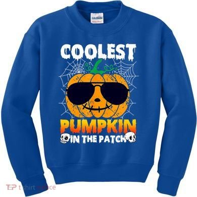 Coolest Pumpkin In The Patch Halloween Great Gift Kids Sweatshirt