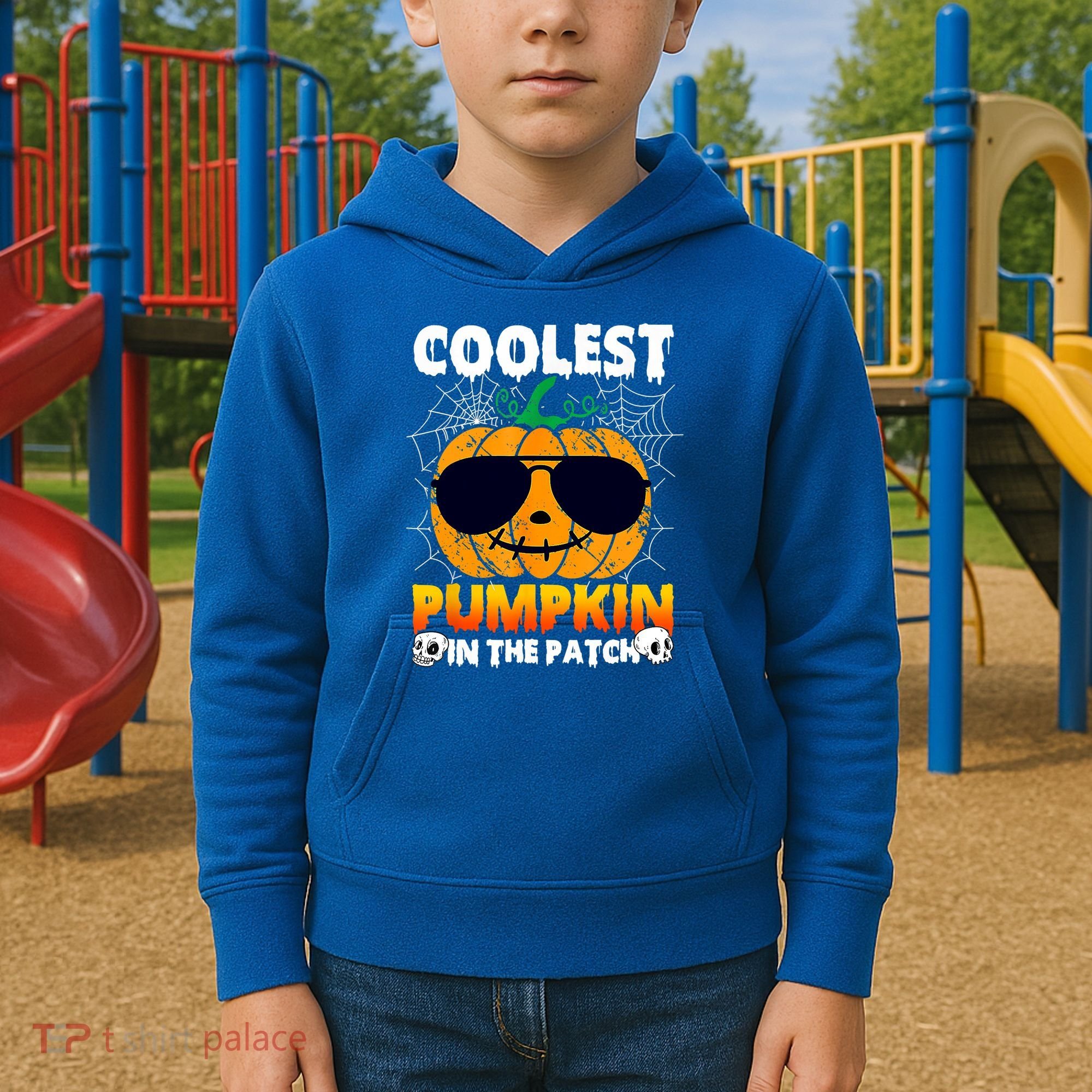 Coolest Pumpkin In The Patch Halloween Great Gift Kids Hoodie