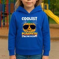 Coolest Pumpkin In The Patch Halloween Great Gift Kids Hoodie thumb 3
