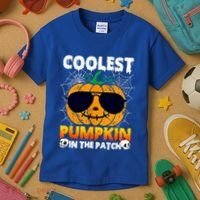 Coolest Pumpkin In The Patch Halloween Great Gift Kids T-Shirt thumb 3