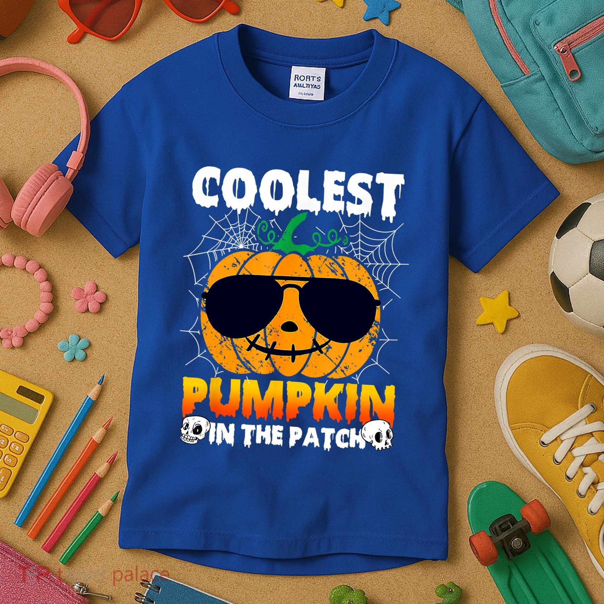 Coolest Pumpkin In The Patch Halloween Great Gift Kids T-Shirt