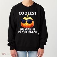 Coolest Pumpkin In The Patch Halloween Kids Women's Sweatshirt thumb 0