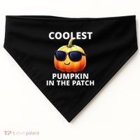 Coolest Pumpkin In The Patch Halloween Kids USA-Made Doggie Bandana thumb 0
