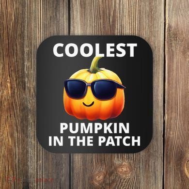 Coolest Pumpkin In The Patch Halloween Kids Coaster