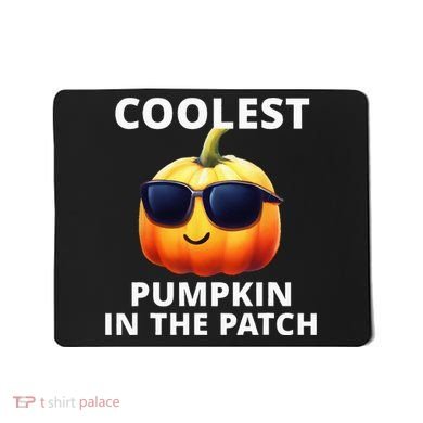 Coolest Pumpkin In The Patch Halloween Kids Mousepad