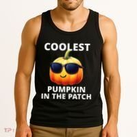 Coolest Pumpkin In The Patch Halloween Kids Tank Top thumb 3