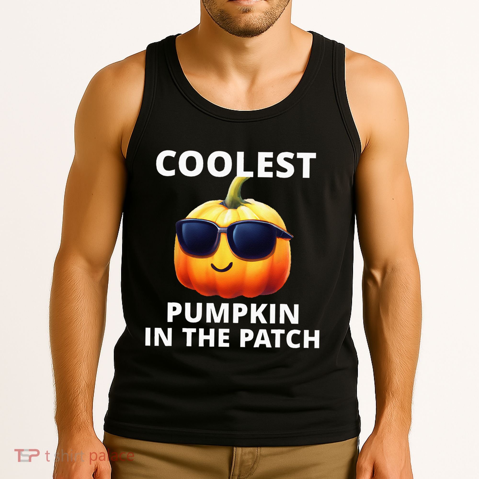Coolest Pumpkin In The Patch Halloween Kids Tank Top