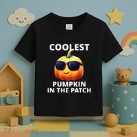 Coolest Pumpkin In The Patch Halloween Kids Toddler T-Shirt thumb 3