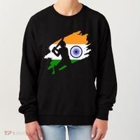 Cricket Patriotic India Sports Jersey Women's Sweatshirt thumb 0