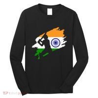 Cricket Patriotic India Sports Jersey Long Sleeve Shirt thumb 0